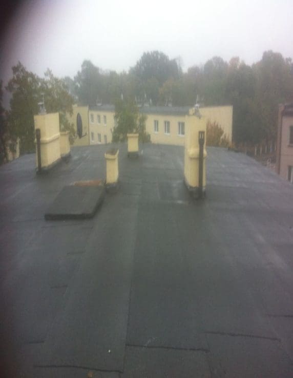 Wojnowo ocieplanie stropodachu bloku mieszkalnego FHU Eko Term wdmuchiwanie izolacji ocieplenie domu dachu i poddasza 2