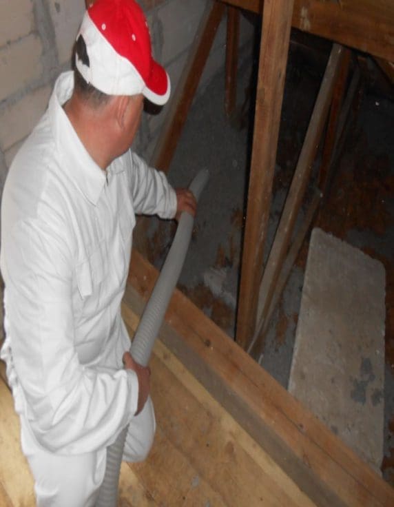 Świecie ocieplenie sufitu podwieszanego w nowym domu FHU Eko Term wdmuchiwanie celulozy