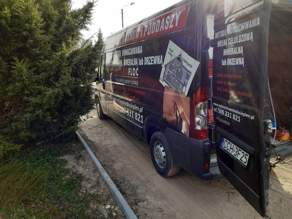 Strzelce Dolne ocieplenie stropu domku jednorodzinnego FHU Eko Term wdmuchiwanie celulozy