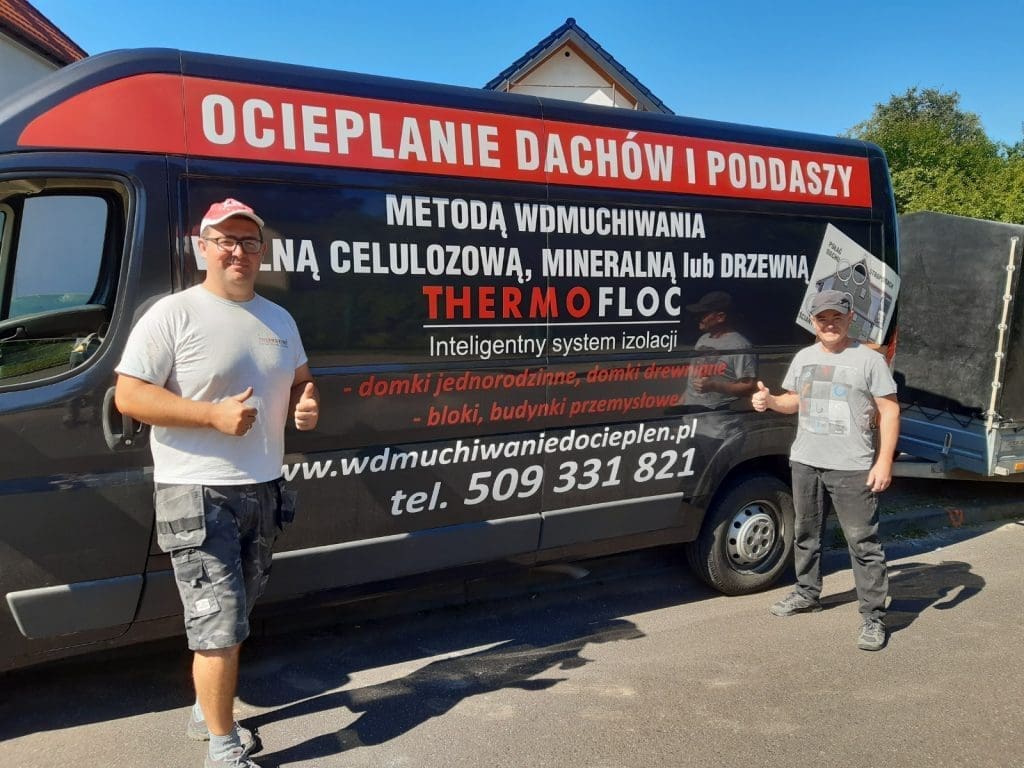 ocieplenie domku jednorodzinnego znanego polskiego żużlowca - wdmuchiwanie izolacji termicznej Eko Therm Daniel Borowiec