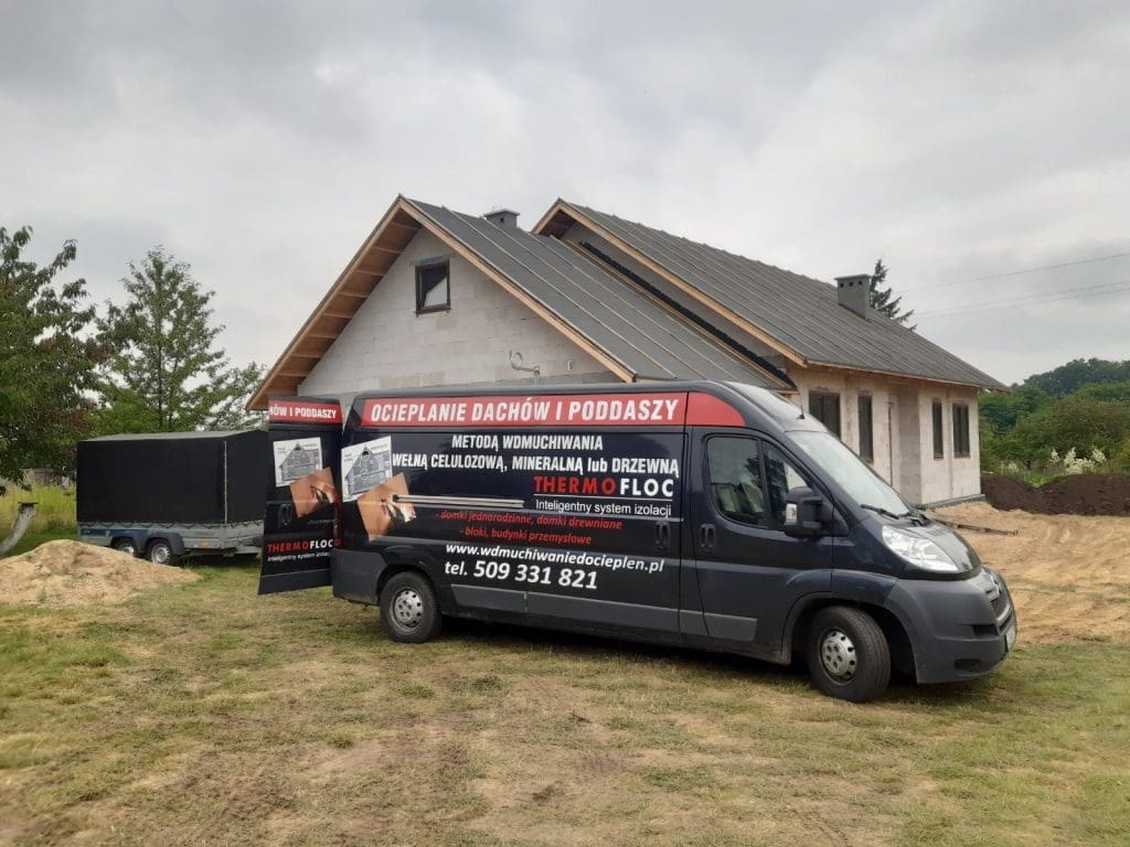 wdmuchiwanie izolacji celulozy wełny mineralnej unisław kujawsko pomorskie