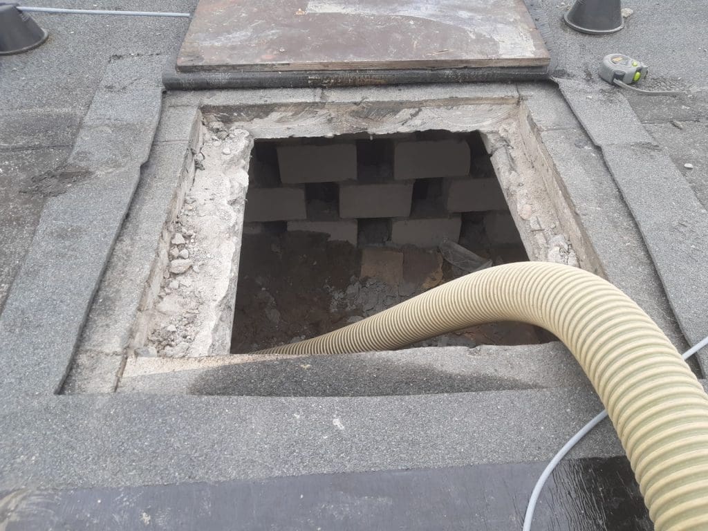 ocieplenie świetlicy w Bydgoszczy FHU Eko Term wdmuchiwanie izolacji celulozy Thermofloc 4