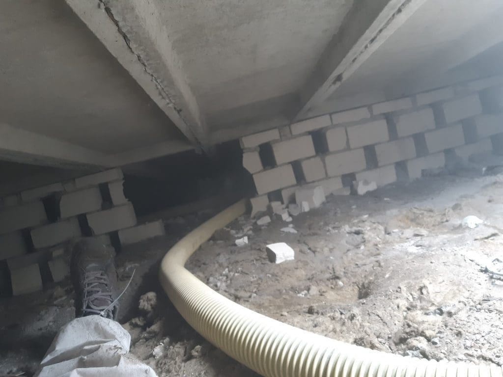 ocieplenie świetlicy w Bydgoszczy FHU Eko Term wdmuchiwanie izolacji celulozy Thermofloc 7