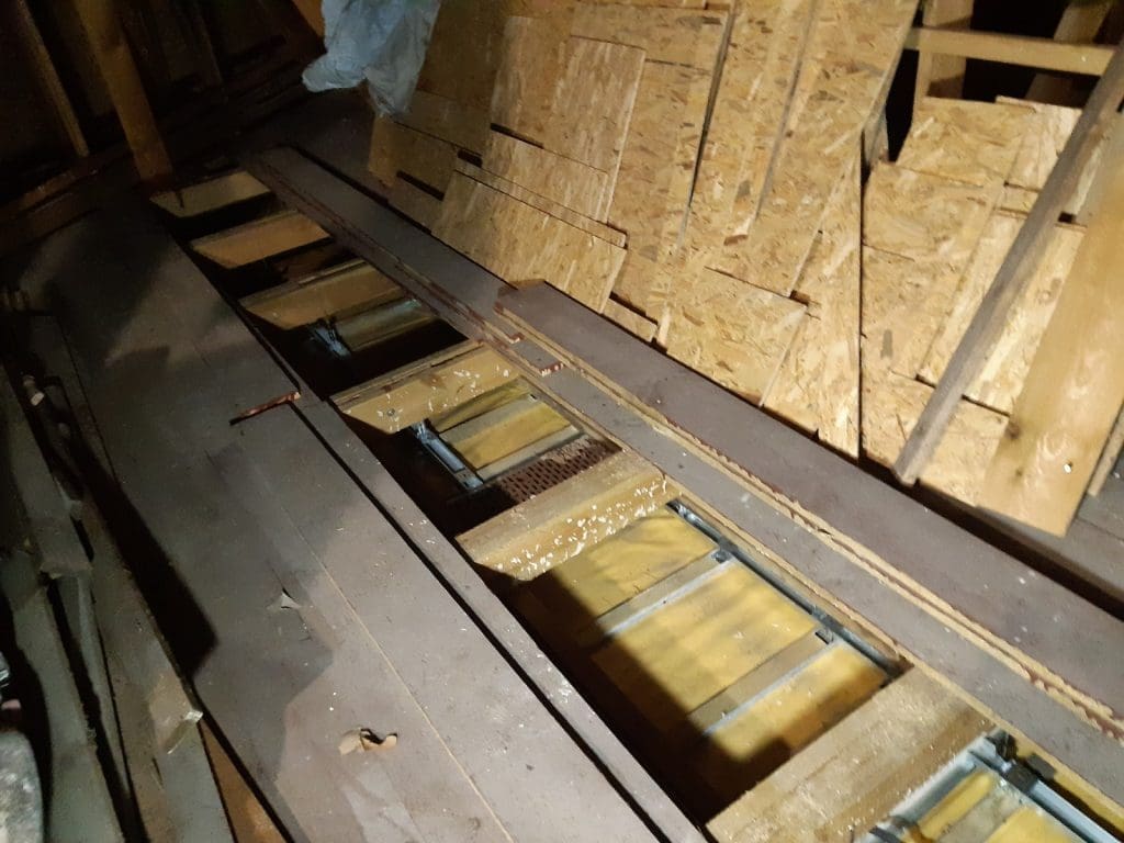 Ocieplenie Zamek Bierzgłowski celulozą Thermofloc FHU Eko Term 2