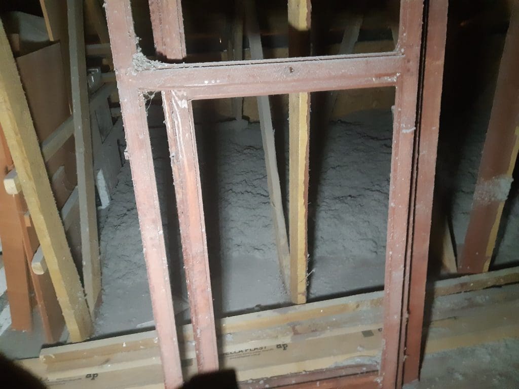 Ocieplenie Zamek Bierzgłowski celulozą Thermofloc FHU Eko Term 10