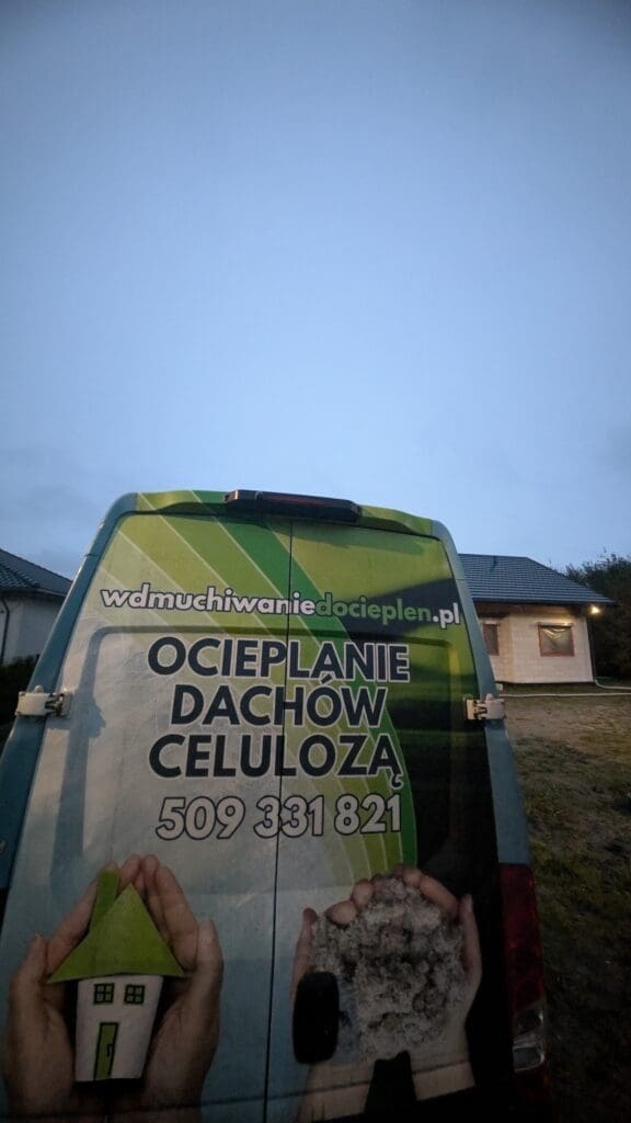 ocieplenie dachu celulozą Brodnica