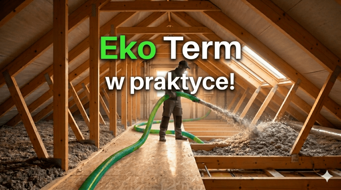 Ocieplenie celulozą dachu i poddasza – Eko Term w praktyce